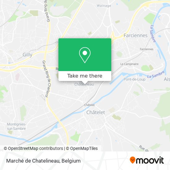 Marché de Chatelineau map