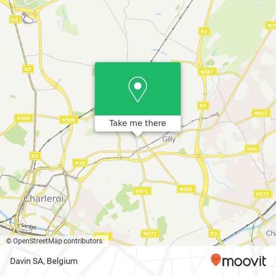 Davin SA map