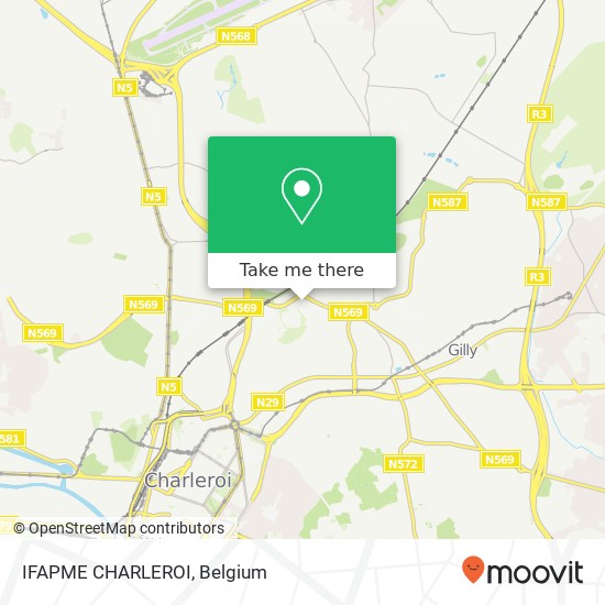 IFAPME CHARLEROI map