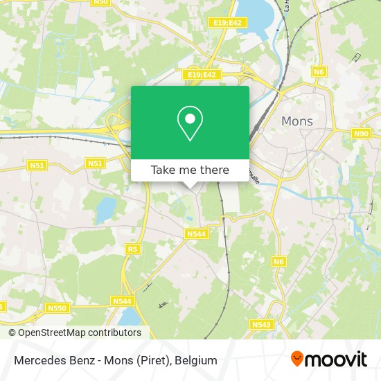 Mercedes Benz - Mons (Piret) map