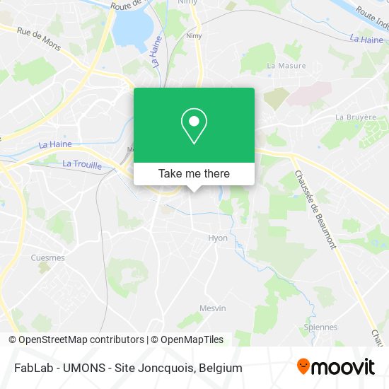 FabLab - UMONS - Site Joncquois map