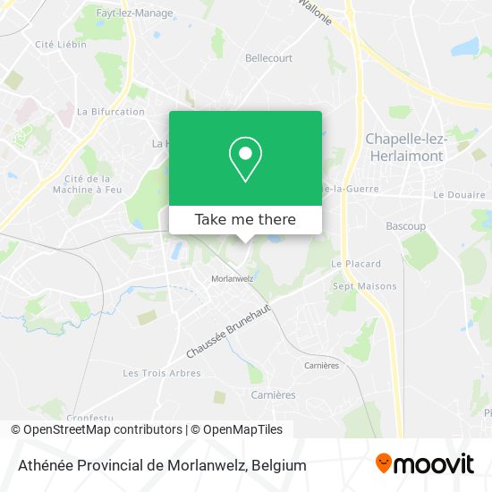 Athénée Provincial de Morlanwelz plan