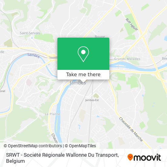 SRWT - Société Régionale Wallonne Du Transport plan