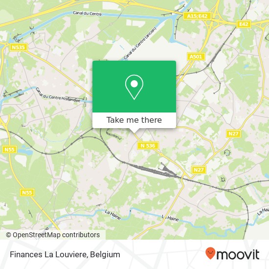 Finances La Louviere map