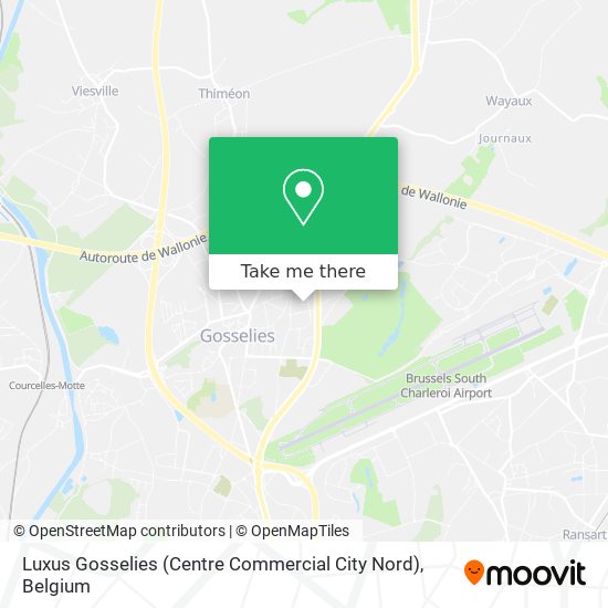 Luxus Gosselies (Centre Commercial City Nord) map