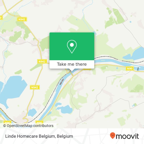 Linde Homecare Belgium map