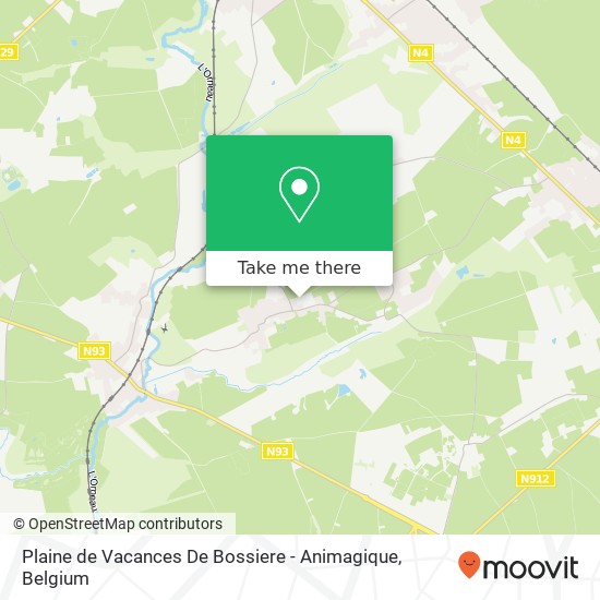 Plaine de Vacances De Bossiere - Animagique map