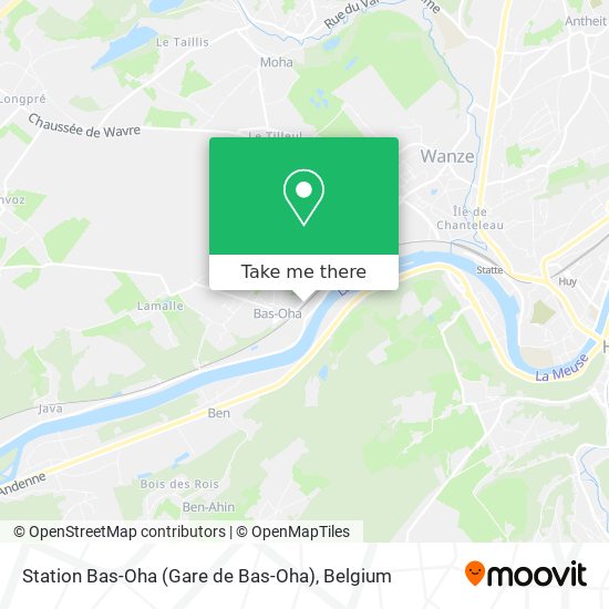 Station Bas-Oha (Gare de Bas-Oha) map