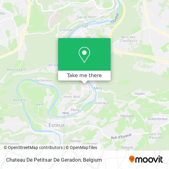 Chateau De Petitsar De Geradon map