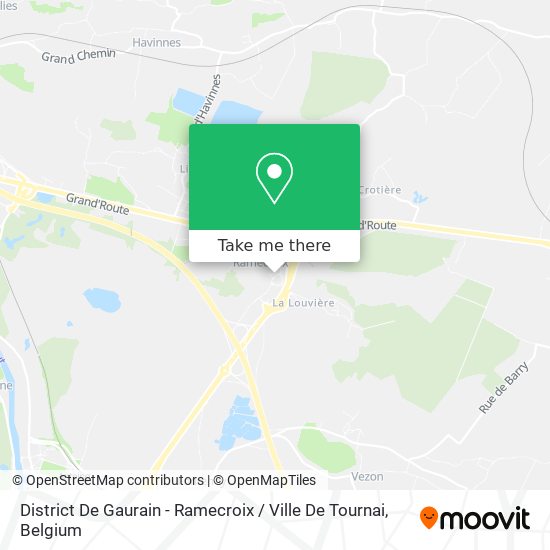 District De Gaurain - Ramecroix / Ville De Tournai plan