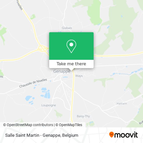 Salle Saint Martin - Genappe map