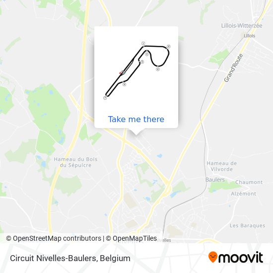 Circuit Nivelles-Baulers plan