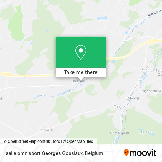 salle omnisport Georges Gossiaux map