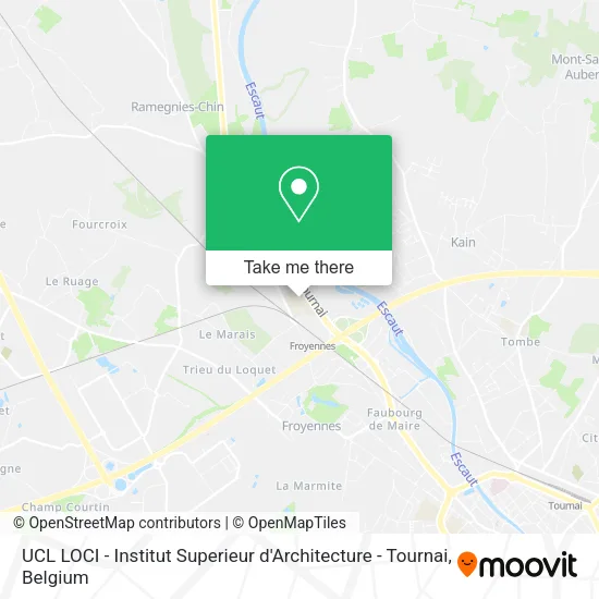 UCL LOCI - Institut Superieur d'Architecture - Tournai map