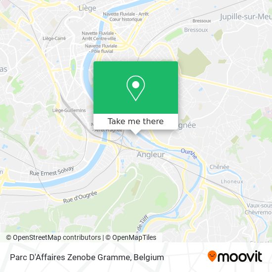 Parc D'Affaires Zenobe Gramme map