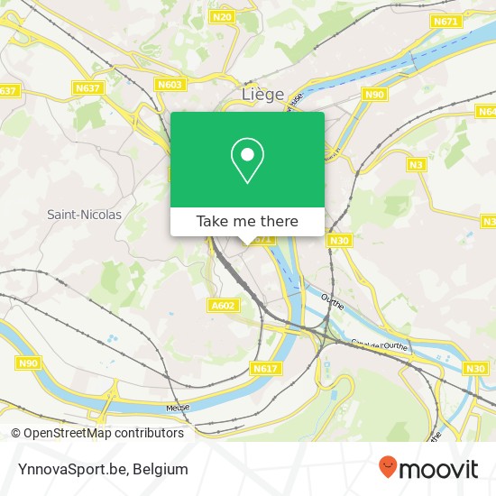 YnnovaSport.be map