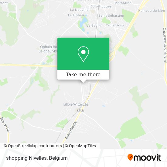 shopping Nivelles plan