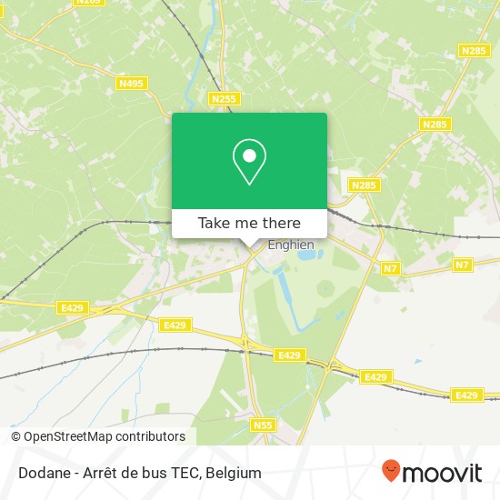 Dodane - Arrêt de bus TEC map