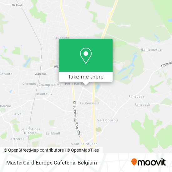 MasterCard Europe Cafeteria map