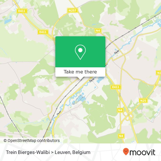 Trein Bierges-Walibi > Leuven plan