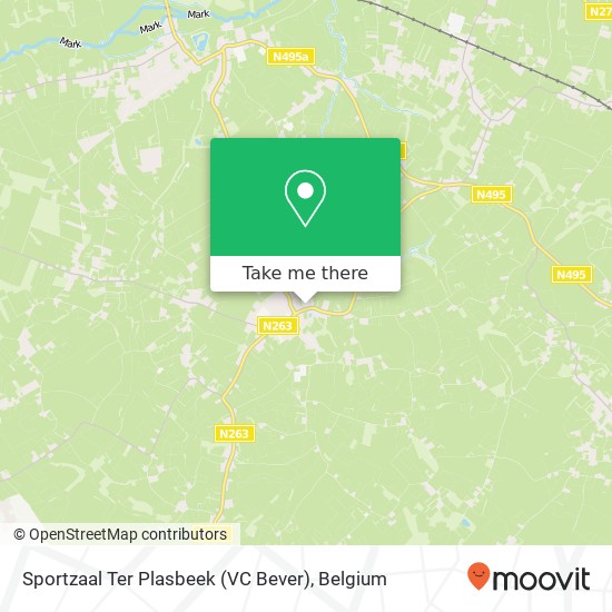 Sportzaal Ter Plasbeek (VC Bever) map