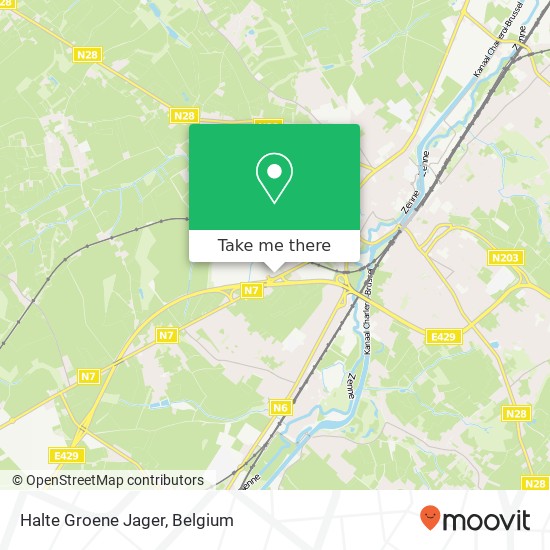 Halte Groene Jager map