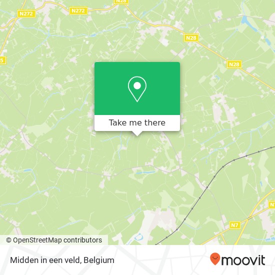 Midden in een veld map