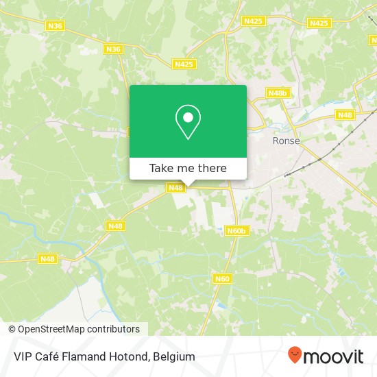 VIP Café Flamand Hotond plan