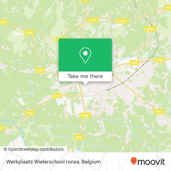 Werkplaats Wielerschool ronse map