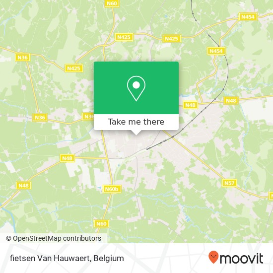 fietsen Van Hauwaert map