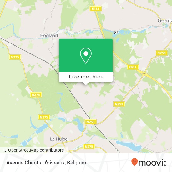 Avenue Chants D'oiseaux map