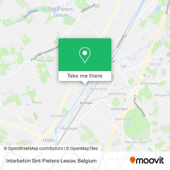 Interbeton Sint-Pieters-Leeuw map