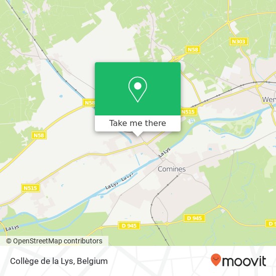 Collège de la Lys map