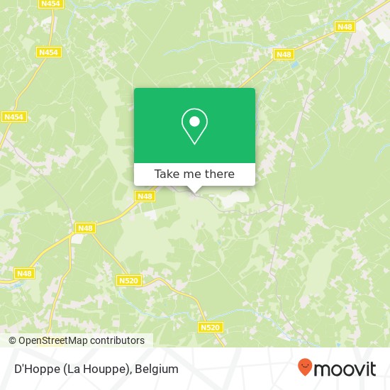 D'Hoppe (La Houppe) map