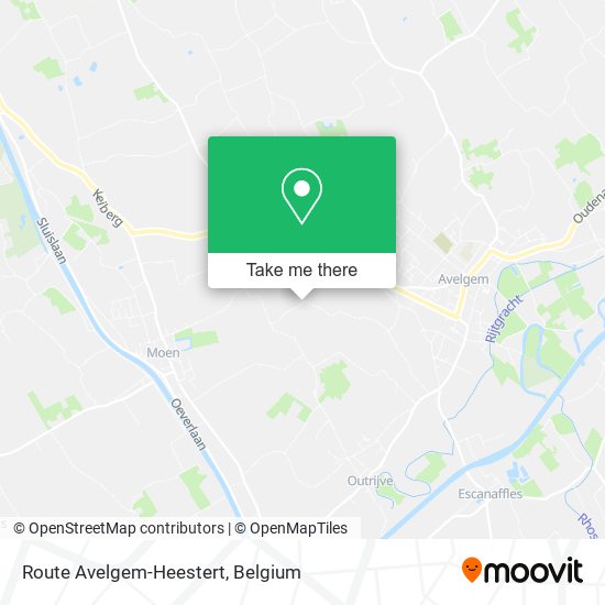 Route Avelgem-Heestert map