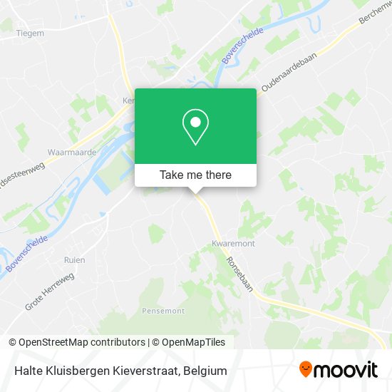 Halte Kluisbergen Kieverstraat plan