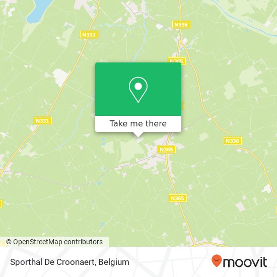 Sporthal De Croonaert map