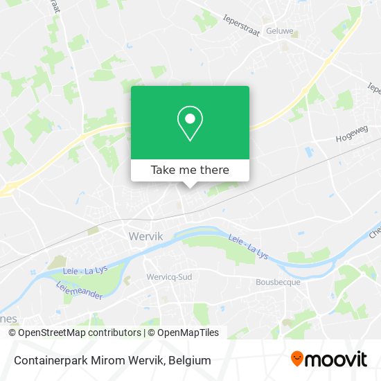 Containerpark Mirom Wervik map