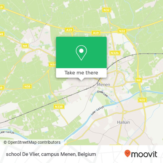 school De Vlier, campus Menen plan