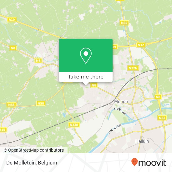 De Molletuin map