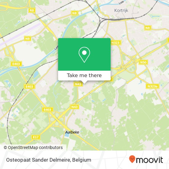 Osteopaat Sander Delmeire map