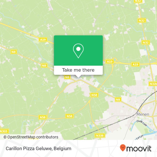 Carillon Pizza Geluwe plan