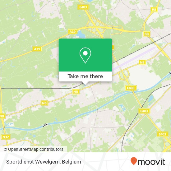 Sportdienst Wevelgem map