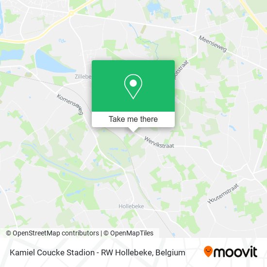 Kamiel Coucke Stadion - RW Hollebeke map