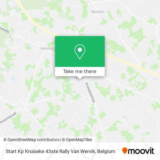 Start Kp Kruiseke 43ste Rally Van Wervik map