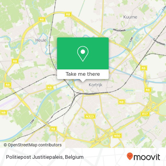 Politiepost Justitiepaleis map