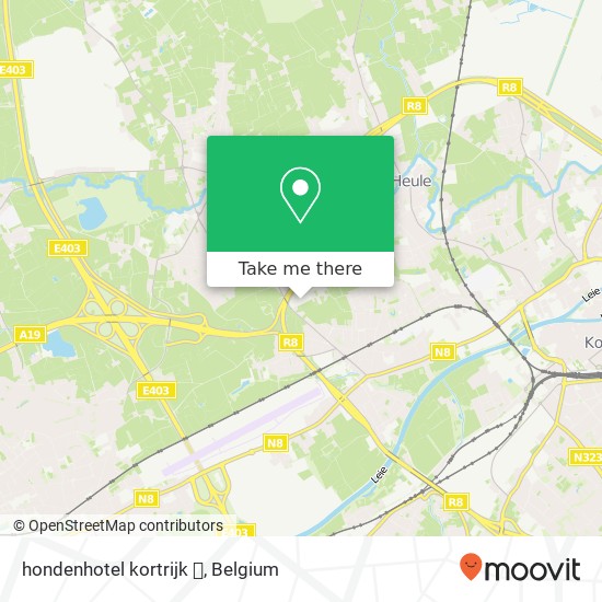 hondenhotel kortrijk 🐶 map