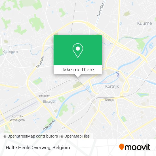 Halte Heule Overweg map