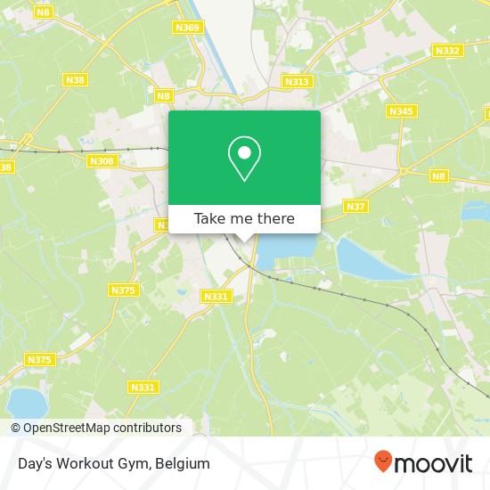 Day's Workout Gym map