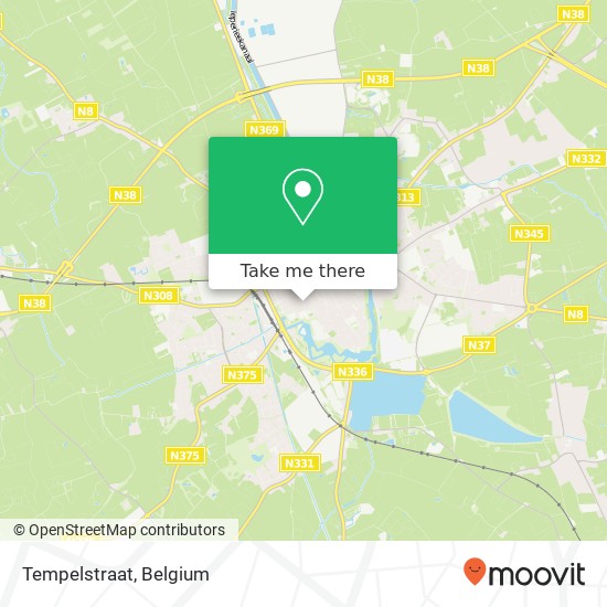 Tempelstraat map